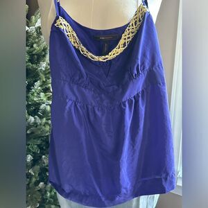NWOT Beaded 100% Silk BCBGMaxAzaria Silk camisole